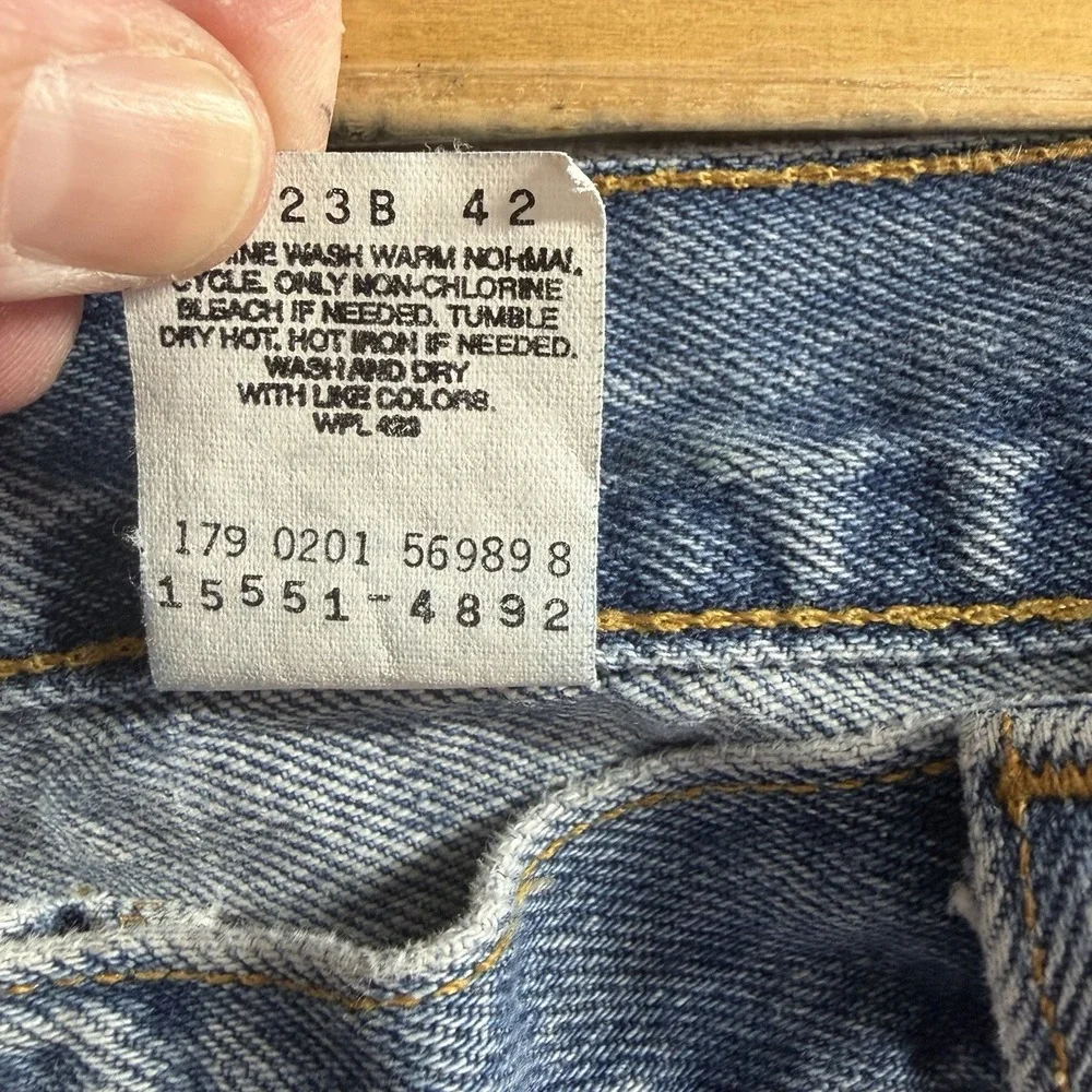VINTAGE Levi 550 Jeans Misses 16 M Relaxed Fit Tapered Leg Medium Wash
